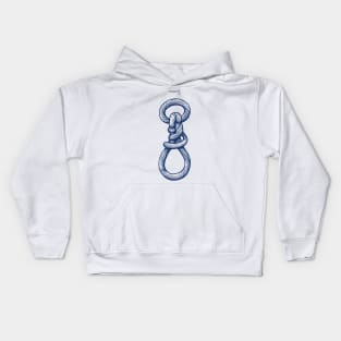 Nautical Sailor Sail Knot 15 of 15 Kids Hoodie